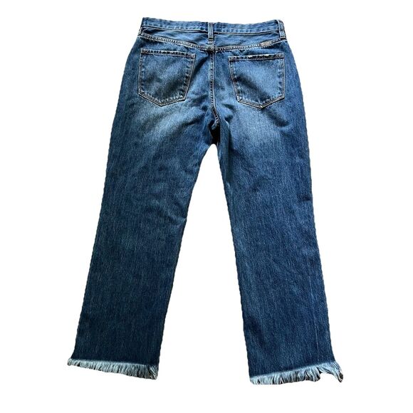 KanCan Jeans 11/29 Blue Taurus High Rise Straight Leg Button Fly Raw Hem KC7392M - Picture 3 of 7